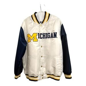 Rare University of Michigan Ty Mopkins Mr Alans Authentic Starter Jacket 3XL
